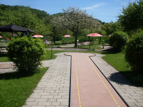Minigolfplatz Bergen Spielbahn