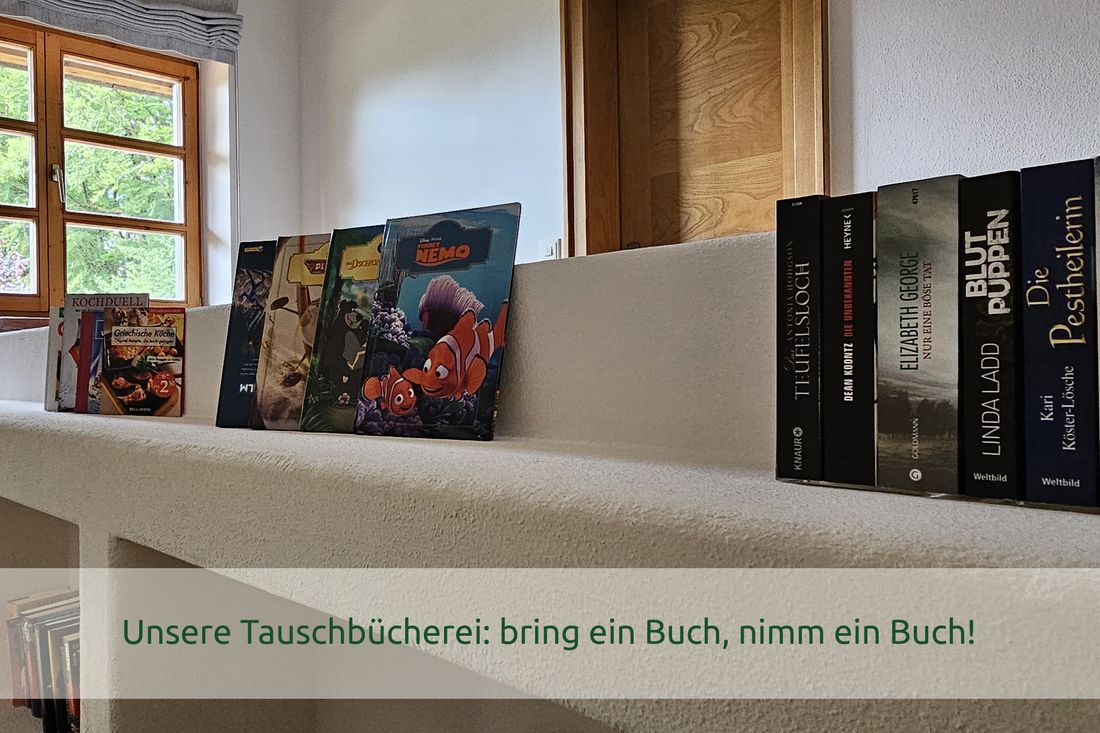 Unsere Tauschbücherei: bring ein Buch, nimm ein Buch!