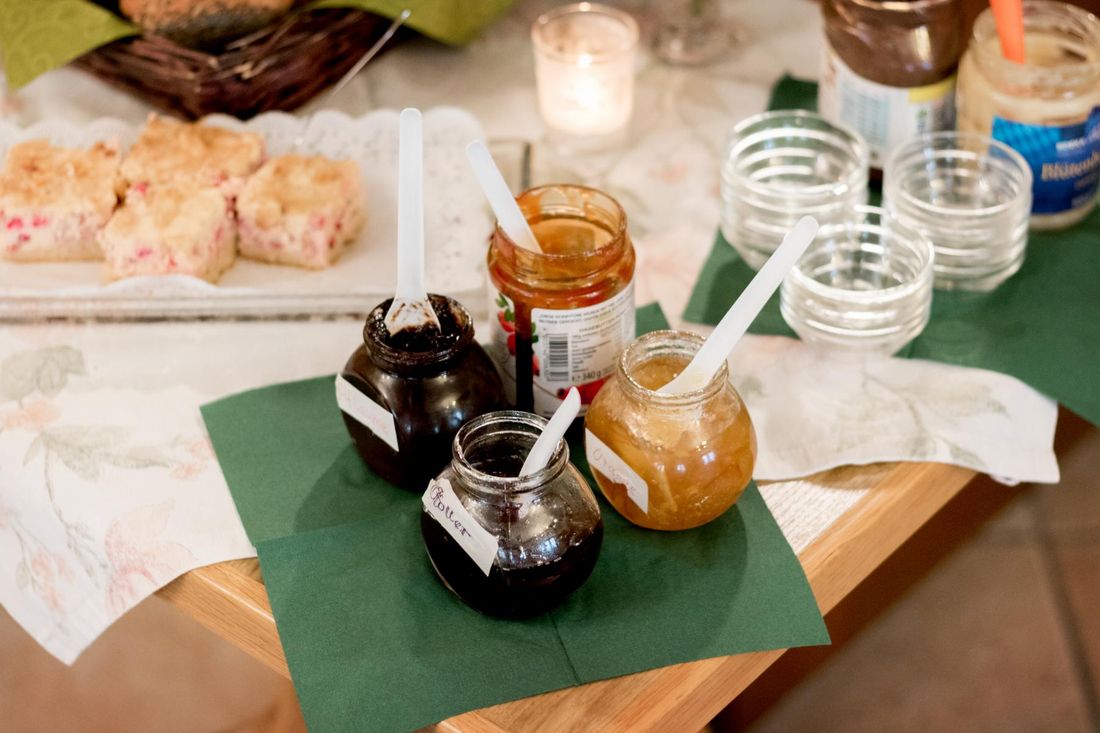 Frühstücksraum Marmeladen