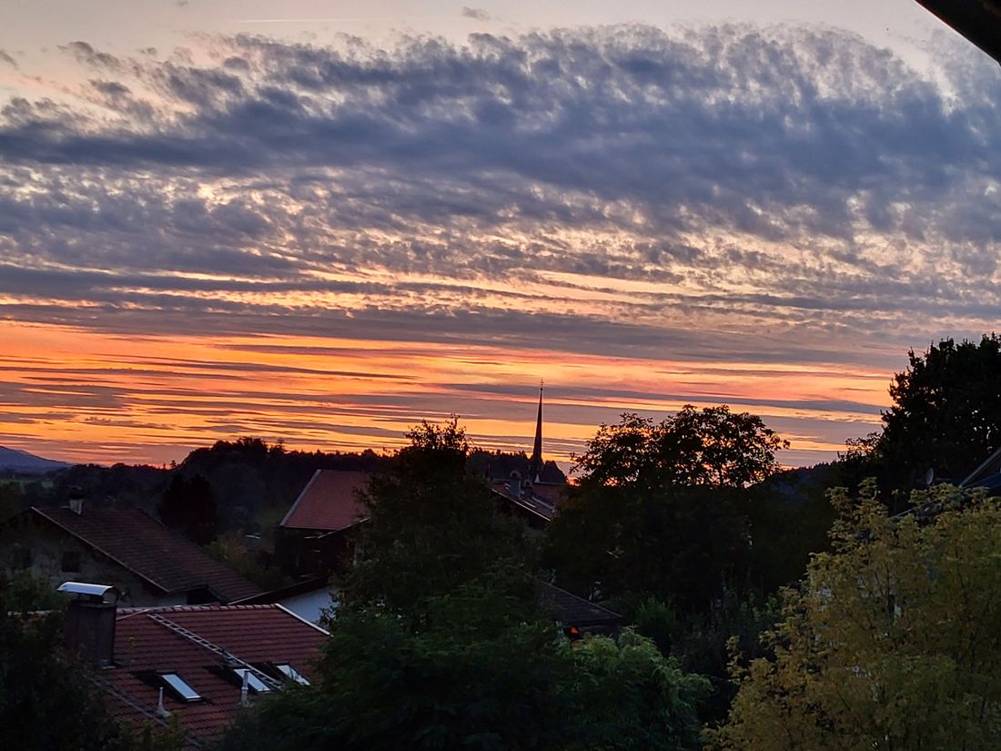 Sonnenuntergang im Herbst