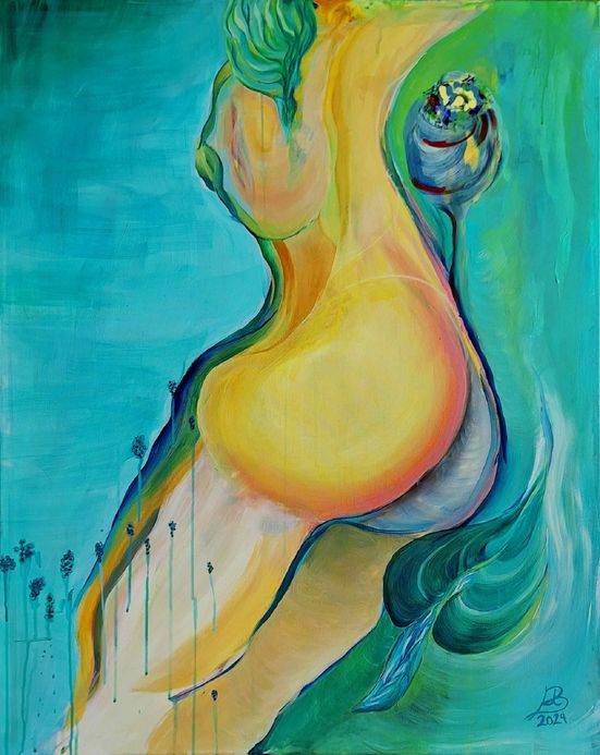 Bianca Duarte -Dale a seed-Acryl auf Leinwand