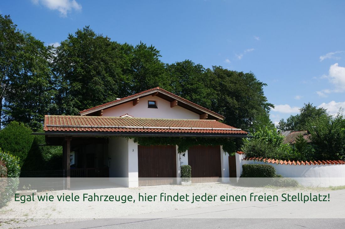 Egal wie viele Fahrzeuge Sie mitbringen, hier findet jeder einen freien Stellplatz!
