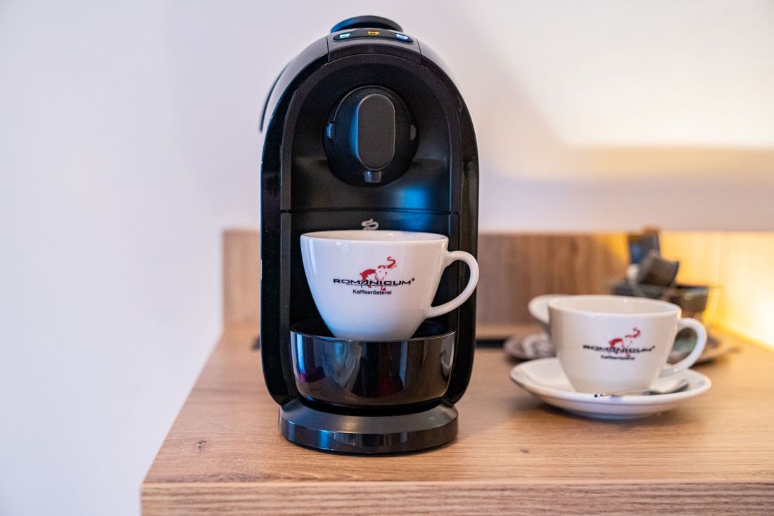 Kaffeemaschine in den Zimmern