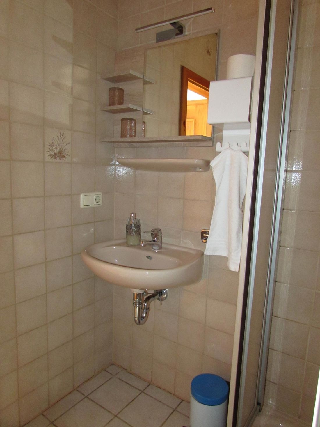 Badezimmer Apartment Rottau