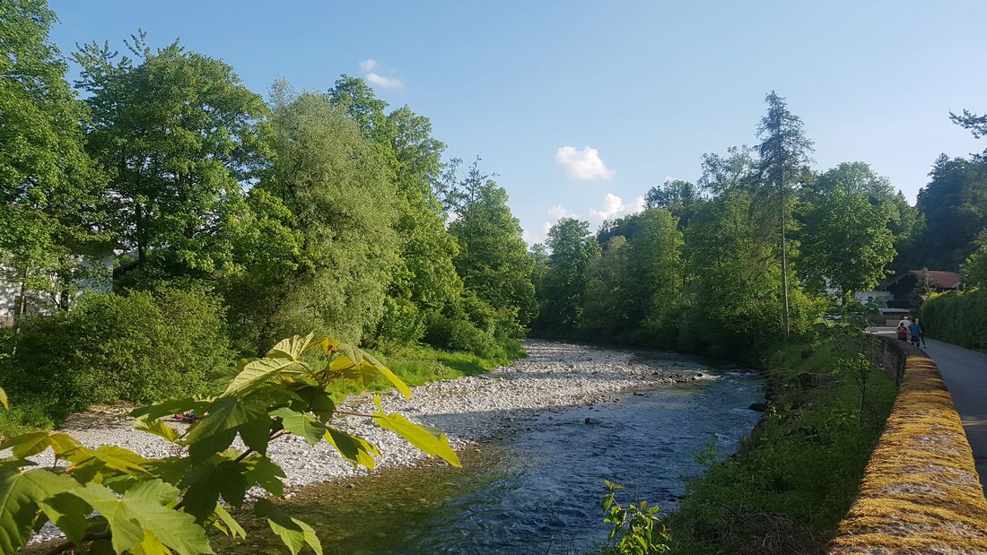 Ausblick auf die weiße Traun