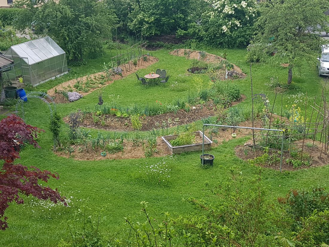der Permakulturgarten im Frühling