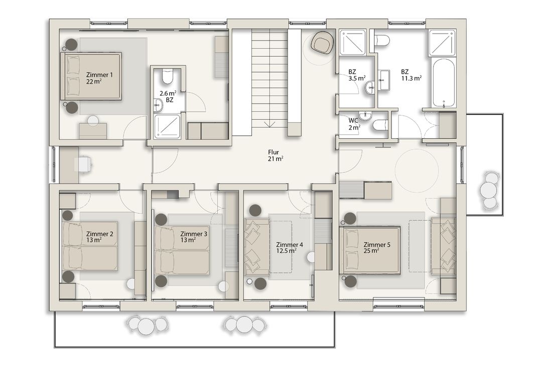 Grundriss Obergeschoss