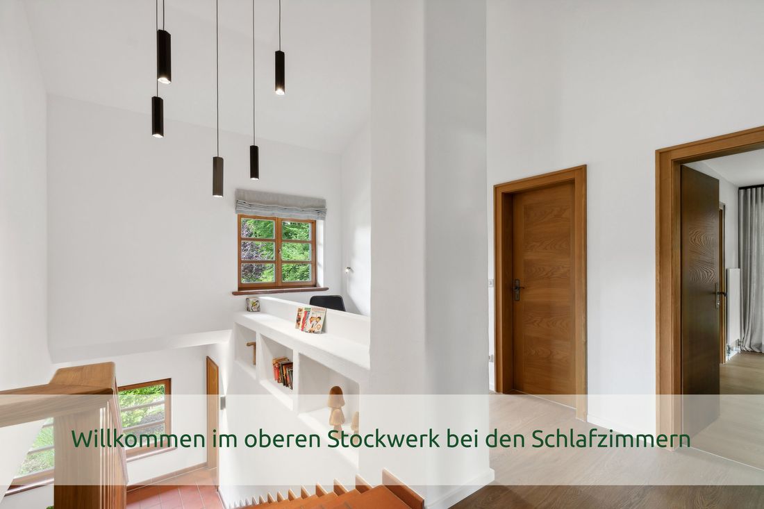 Willkommen im oberen Stockwerk bei den Schlafzimmern