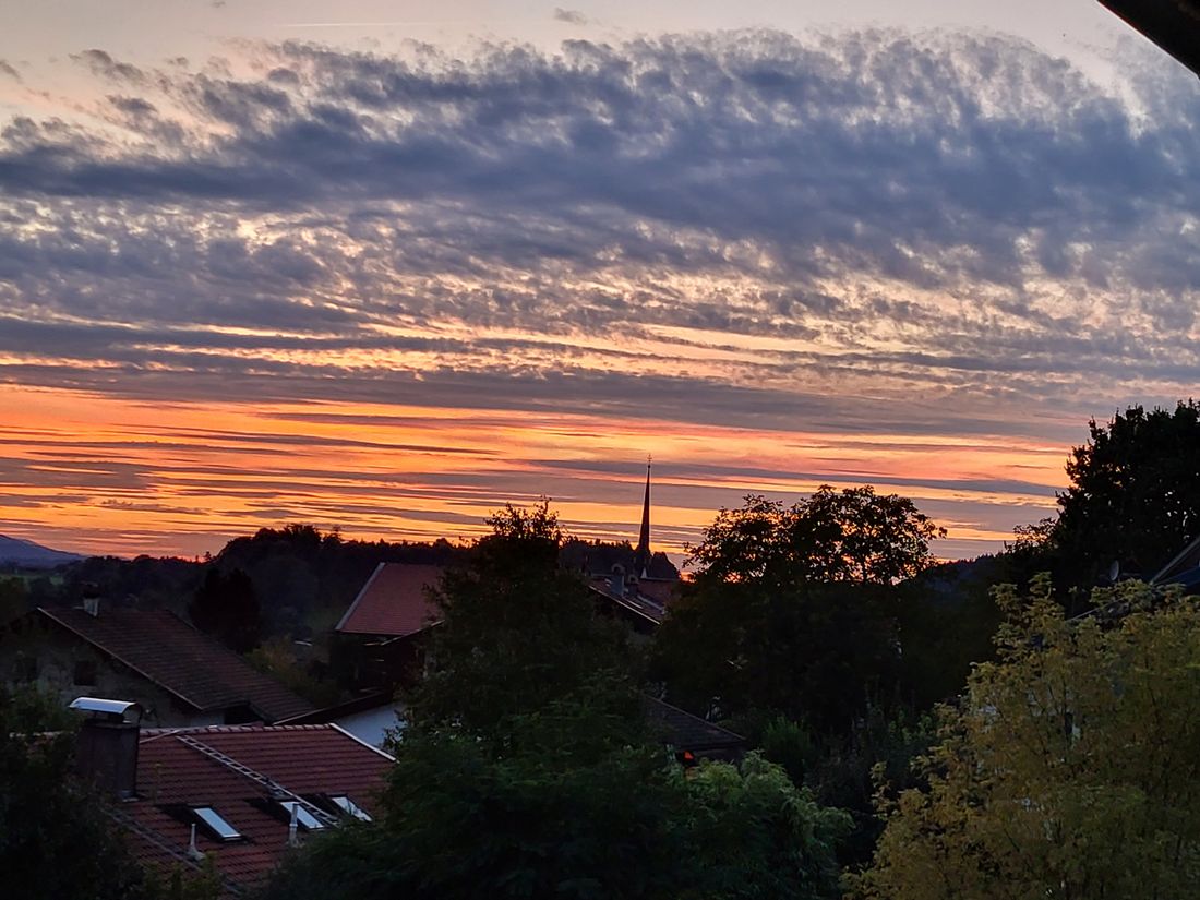 Sonnenuntergang im Herbst
