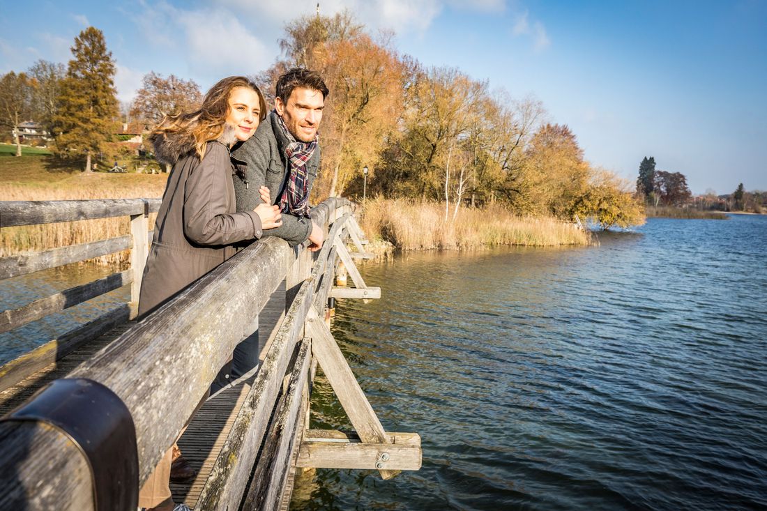 Die Aussicht auf den Klostersee Seeon genießen
