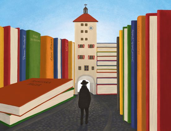 Grafik Literarischer Spaziergang