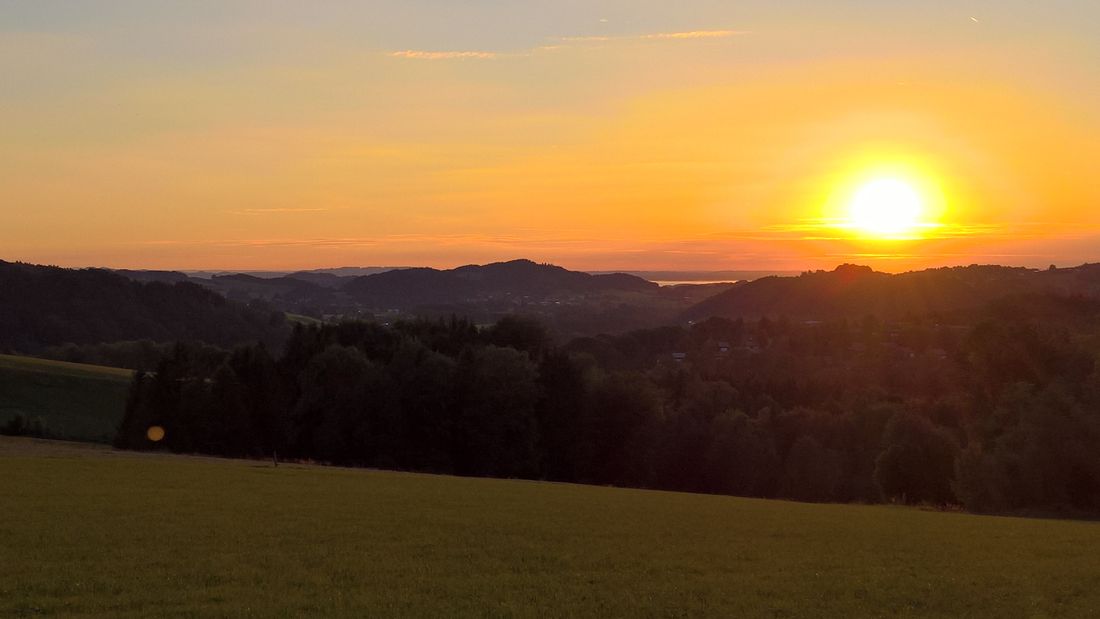 Sonnenuntergang am Riedl